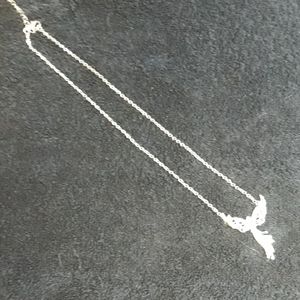9.25 Silver choker necklace with a Silver  Anglech
